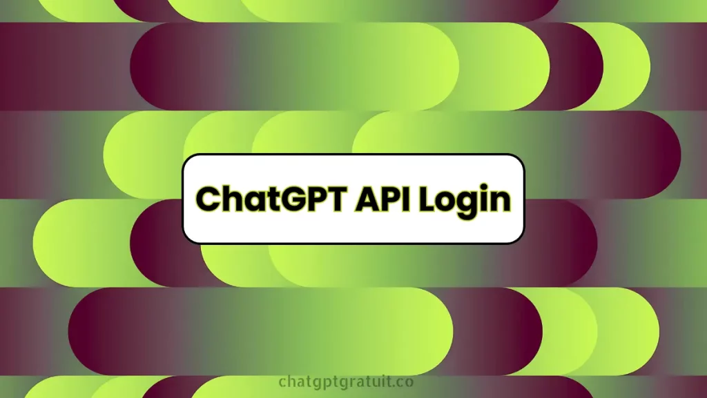 ChatGPT API Login