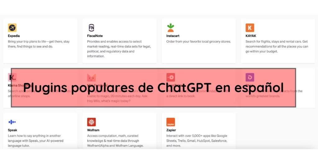 Plugins populares de ChatGPT en español