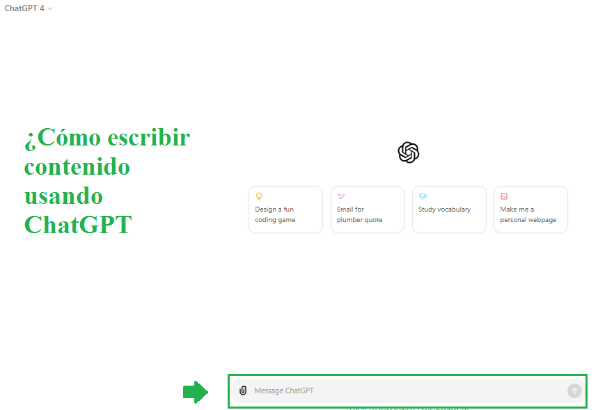 ¿Cómo escribir contenido usando ChatGPT
